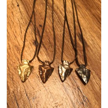 Arrowhead Necklace Leaf Form