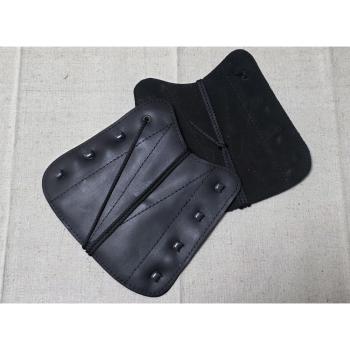 Traditional black armguard from leather
